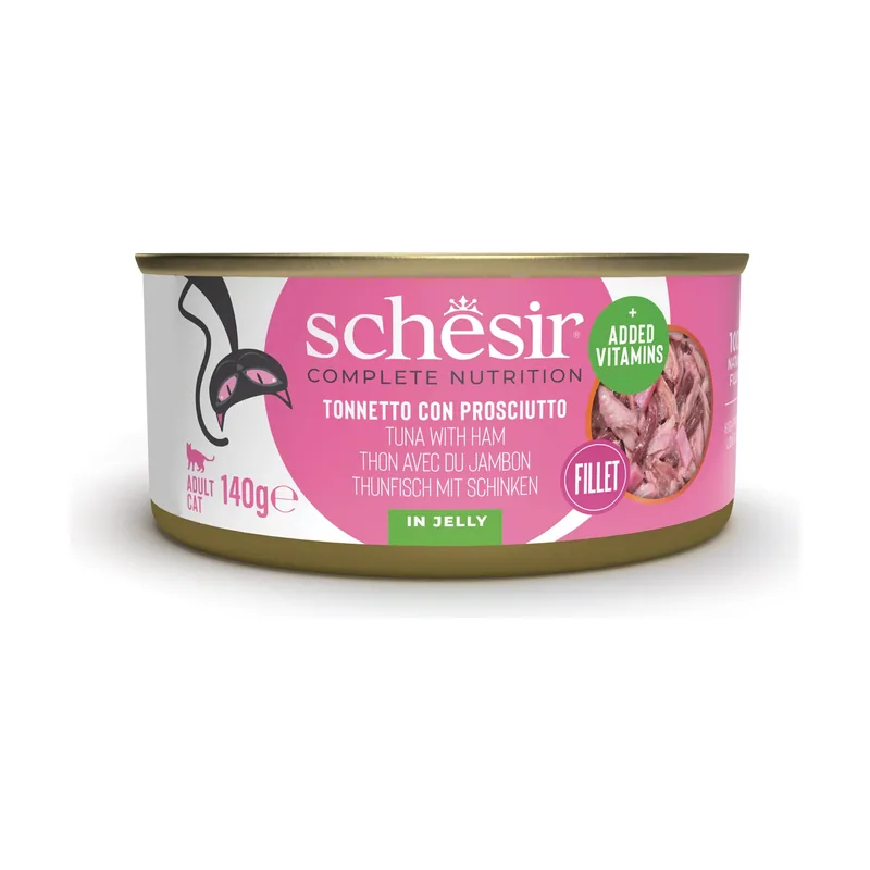 Comida Húmeda de Atún con Jamón para Gatos 140 gr