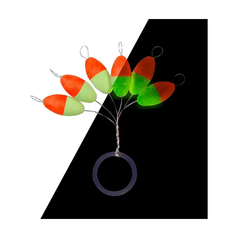 Stoppers Oval Luminous 6 uds