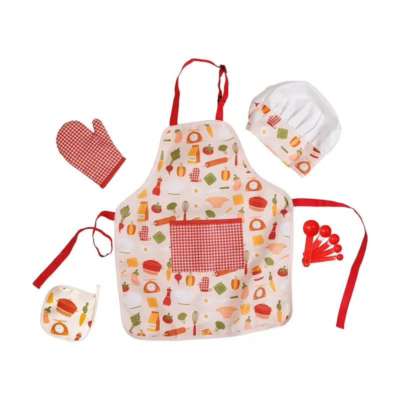 Disfraz De Chef Con Accesorios De Cocina Para Niños
