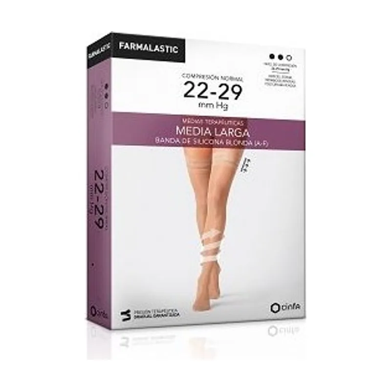 Media Larga C N Blonda Beige Talla Reina 2u