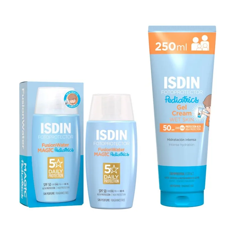 Pack Fotoprotector Isdin Pack Fusion Water Pediatrics SPF 50
