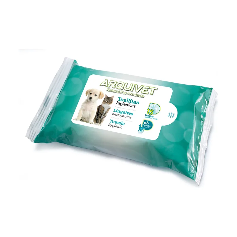 Toallitas Higiénicas para Perro y Gato 15