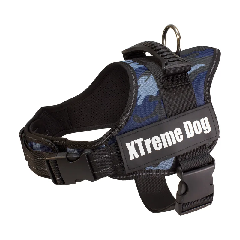 Arnés Xtreme Dog Camuflaje Azul L