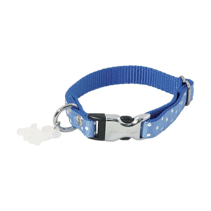 Ego Collar Pois Azul para Perros Pequeños 15-23x33 cm