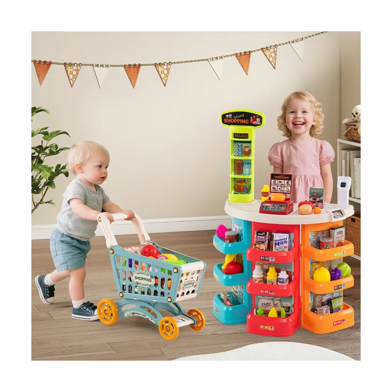 Set Juguete Supermercado Infantil con Carrito Escáner