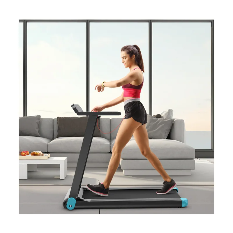 Cinta para Correr Plegable para Casa Cinta Eléctrica Compacta Uso Doméstico Azul