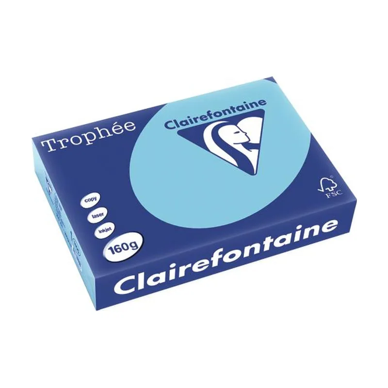 Trophée papel para impresora de inyección de tinta A4 210x297 mm 250 hojas Azul claro 1105PC