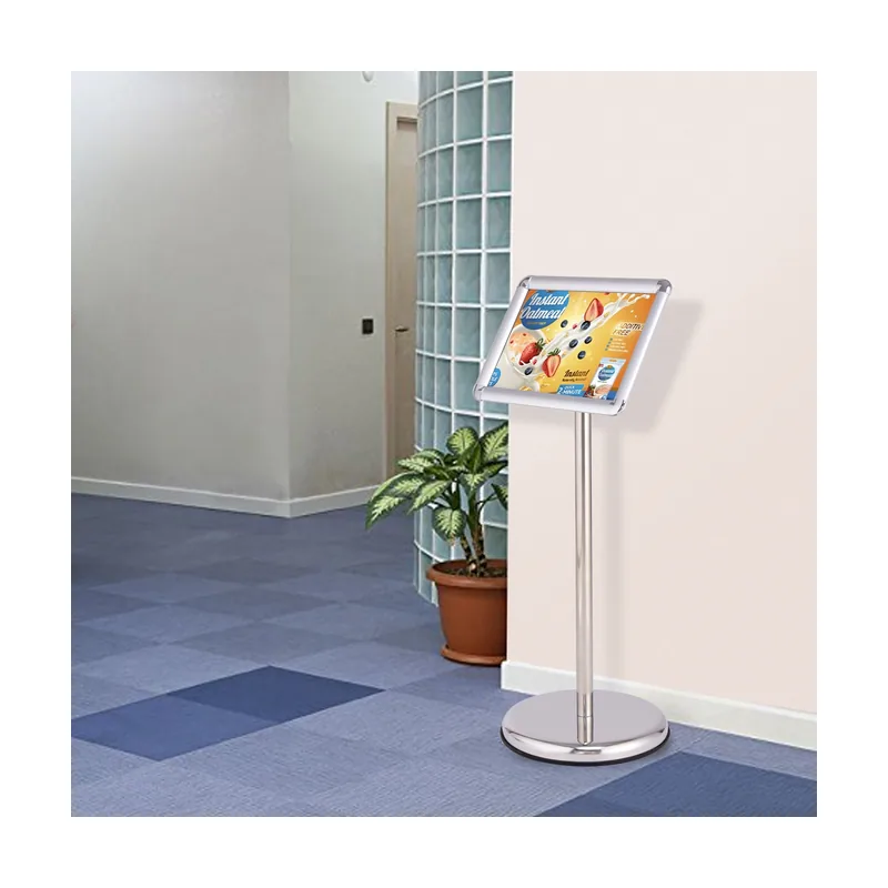 Soporte de Exhibición del Cartel A4 Información Marco de Pie Póster de Menú 83cm-130cm