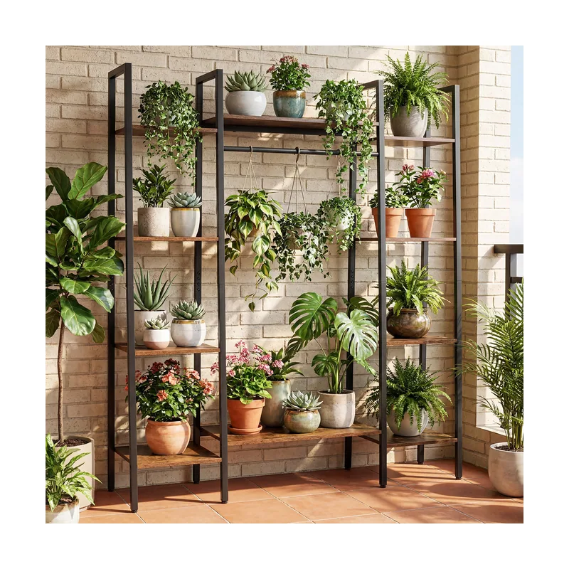 Soporte para Plantas de 10 Niveles con Iluminación