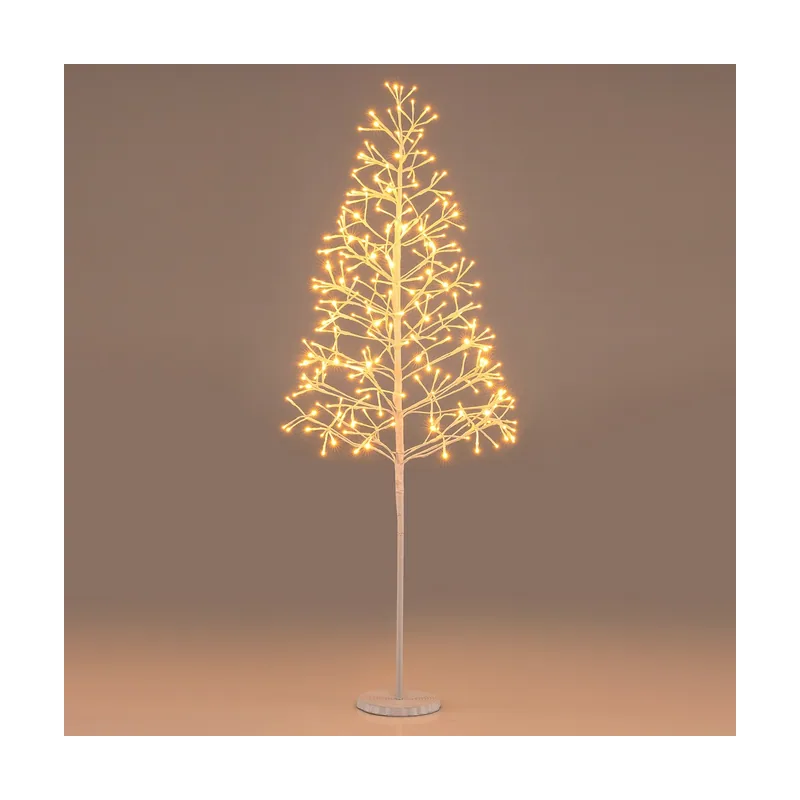 Árbol de Abedul Iluminado de 12M Árbol de Ramas Preiluminado con 240 Luces