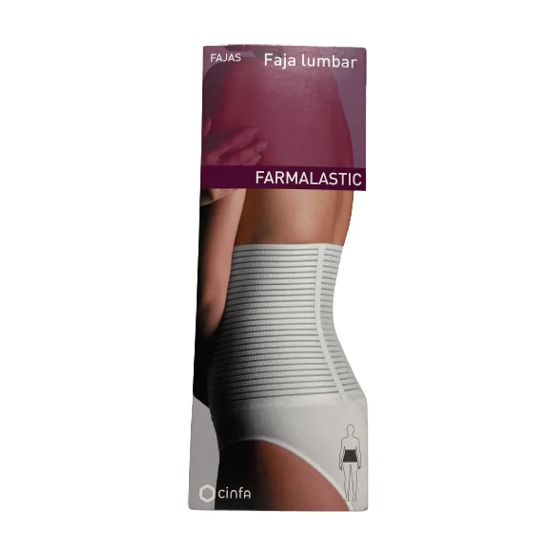 Faja Lumbar Farmalastic Velcro Blanca T 4