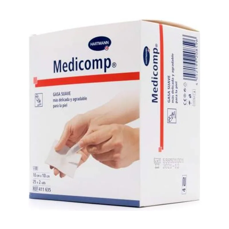 Medicomp Gasa Suave 10 X 10 cm. 10 Sobres De 2 uds