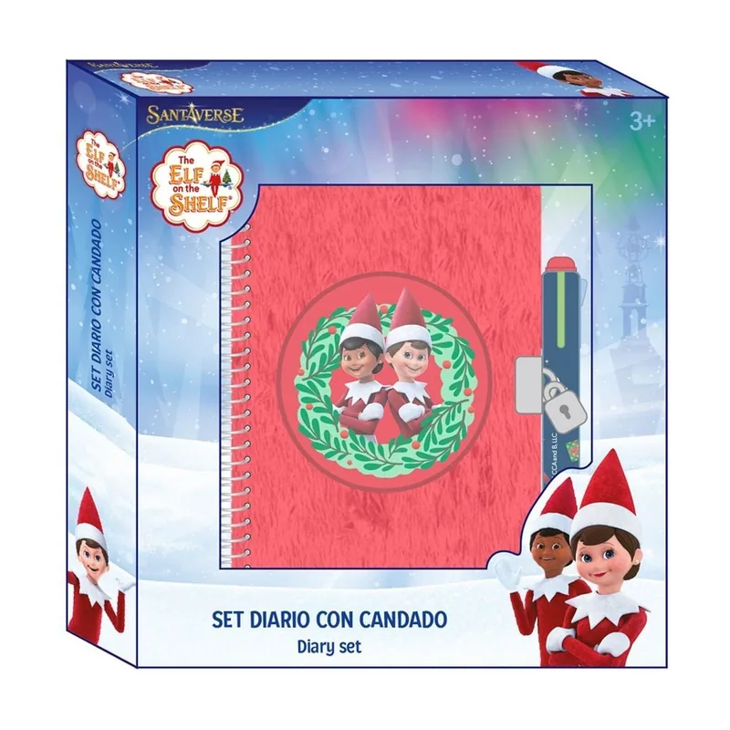Diario + boligrafo 4 colores elf on the shelf