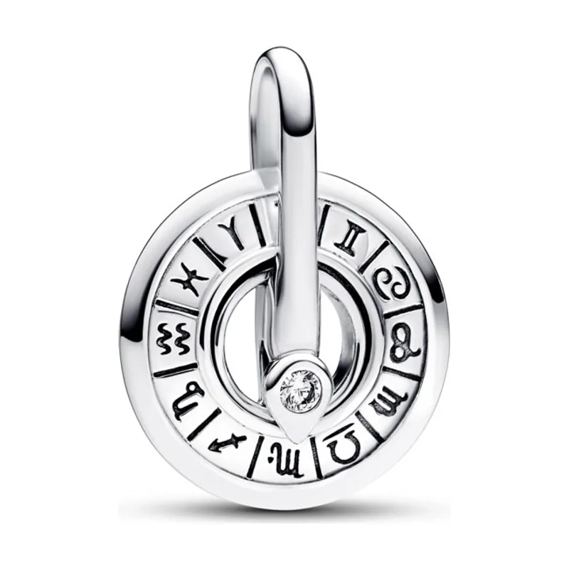 Charm Medallón en plata de ley Rueda Zodiacal 793038C01