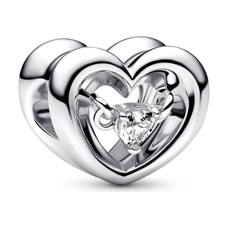 Charm Corazón Radiante & Gema Flotante 792493C01