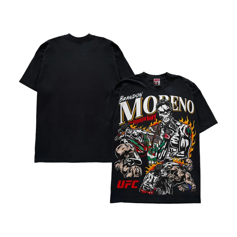 Camiseta Brandon Moreno "El Asesino" de Warren Lotas para hombre - Negra