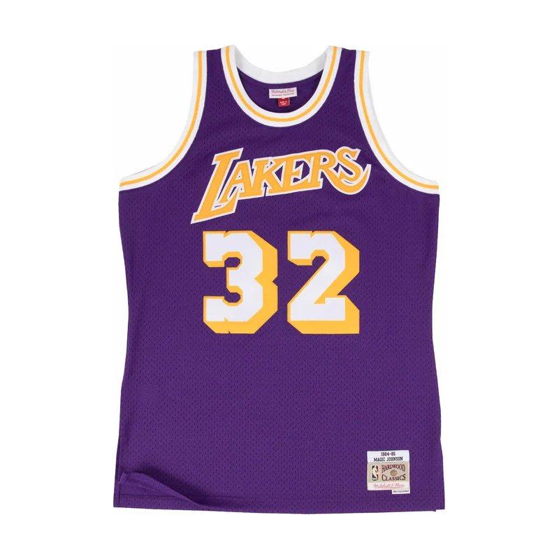 Camiseta de alero de Los Angeles Lakers de Magic Johnson (1984-85)