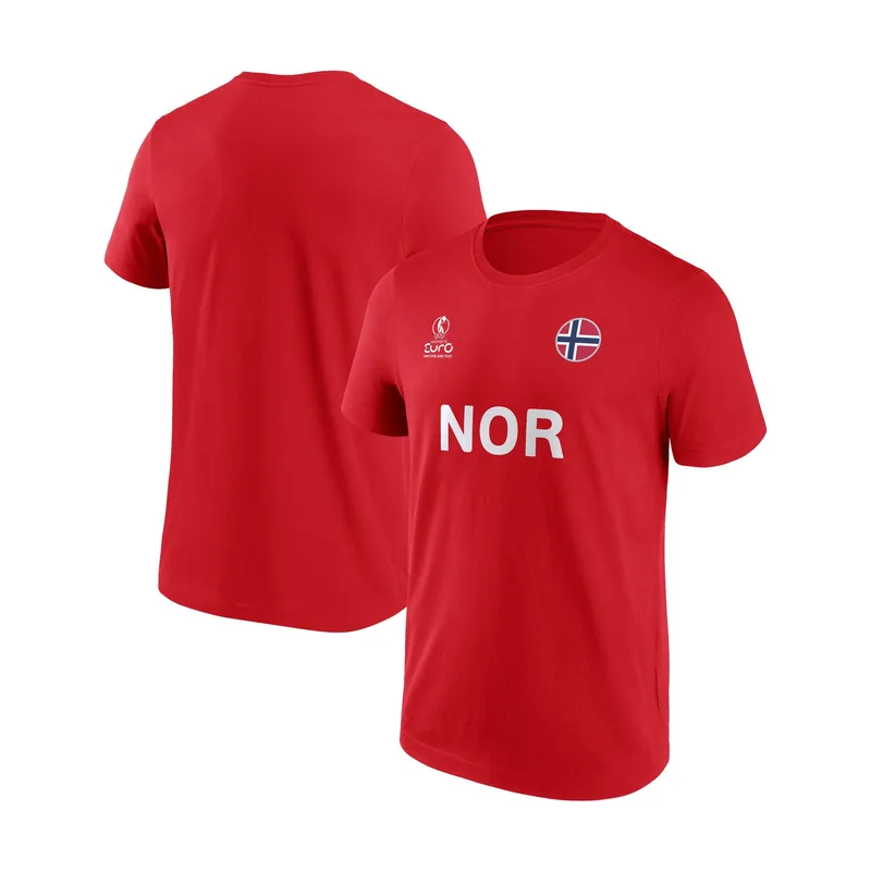 Camiseta Gráfico UEFA Euro 25 del Noruego - Rojo atlético - Unisexo
