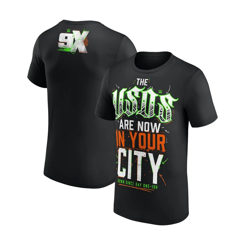 Camiseta WWE The Usos City para hombre - Negra
