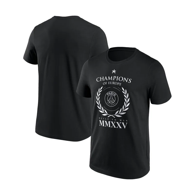 Camiseta gráfica Campeones de Europa Numerals del PSG para hombre - Azul marino
