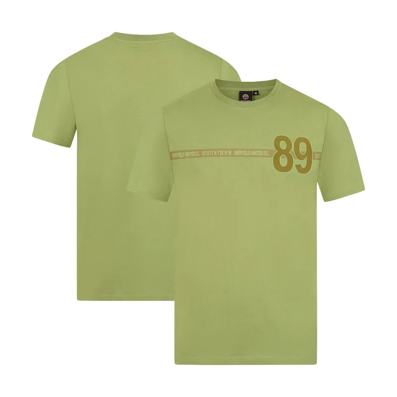 Camiseta Sheffield United 89 Tape para hombre - Caqui