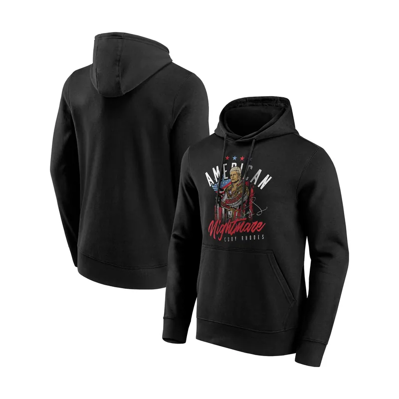 Sudadera con capucha Cody Rhodes Vintage Homage del WWE para hombre - Negro
