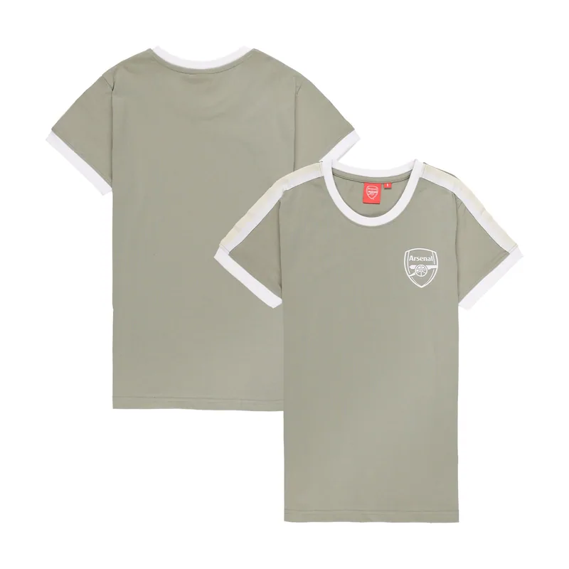 Camiseta con detalle de cinta del Arsenal - Seagrass para mujer