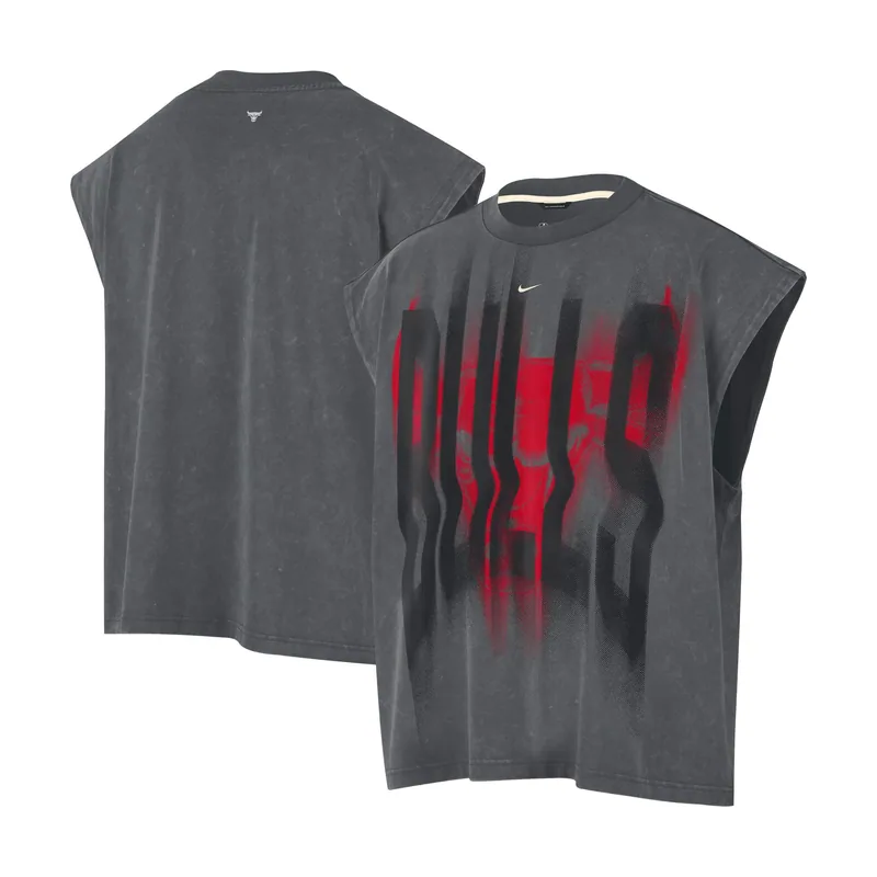 Camiseta de algodón sin mangas de los Chicago Bulls para hombre