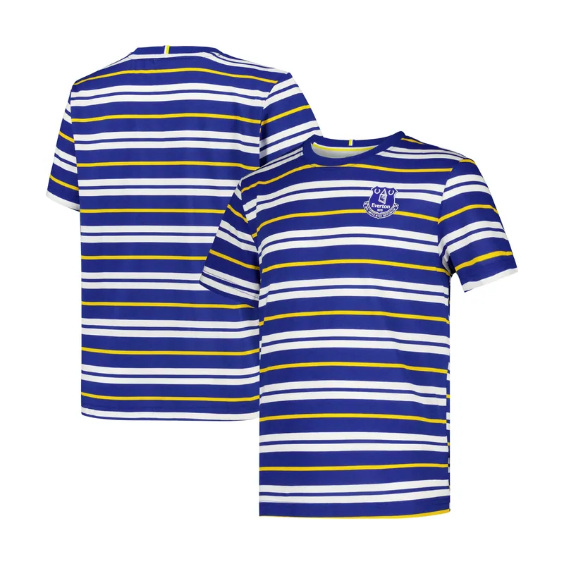 Camiseta Everton Classics infantil - Azul real/Dorado/Blanco