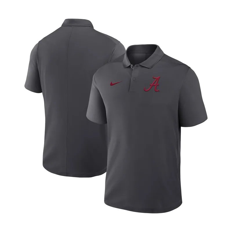 Polo antracita Alabama Crimson Tide Primetime Victory con logotipo principal para hombre