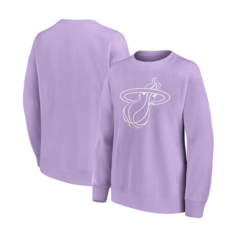 Sudadera extragrande con gráfico monocromático y logo de la marca Miami Heat para mujer