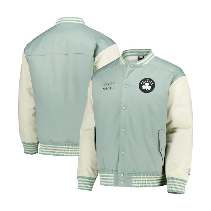 Chaqueta universitaria Elements de los Boston Celtics para hombre - Salvia