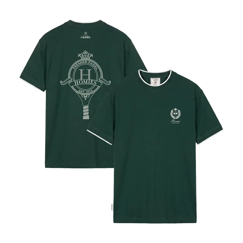 Premier Padel x Homiés Marbella Camiseta con escudo - Unisexo - Verde