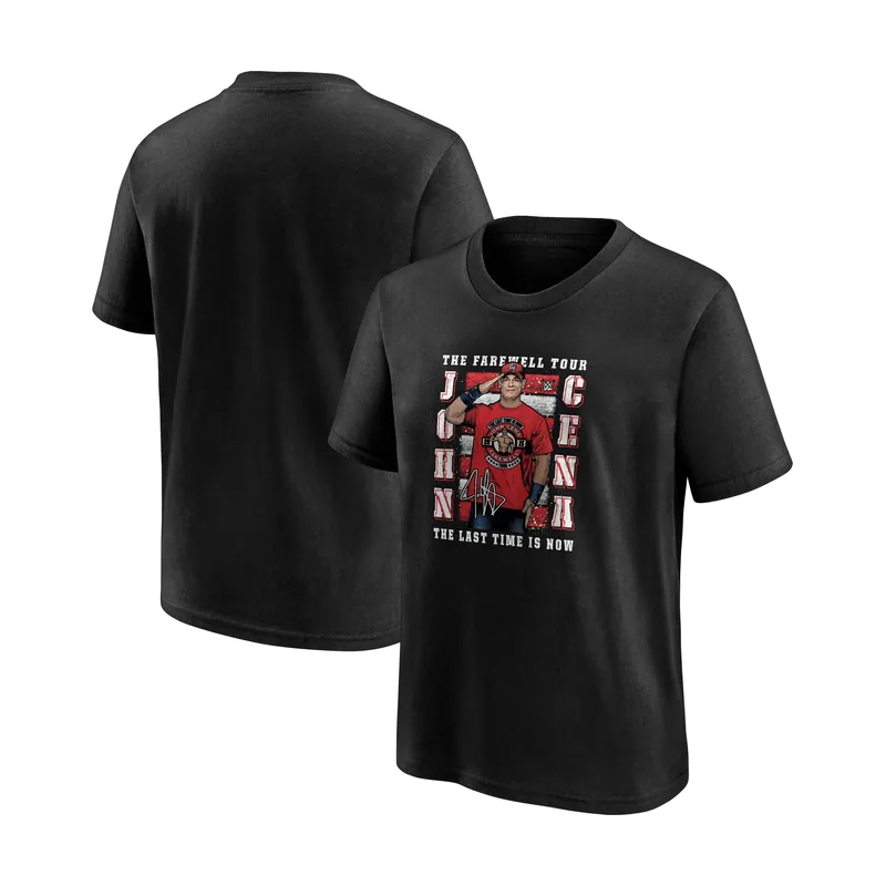 Camiseta John Cena Farewell Tour del WWE juvenil - Negro