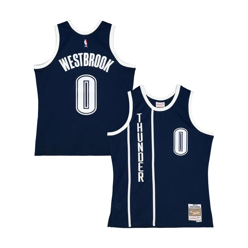 Oklahoma City Thunder Russell Westbrook 2015 Camiseta Alternativa - Azul Ceniza