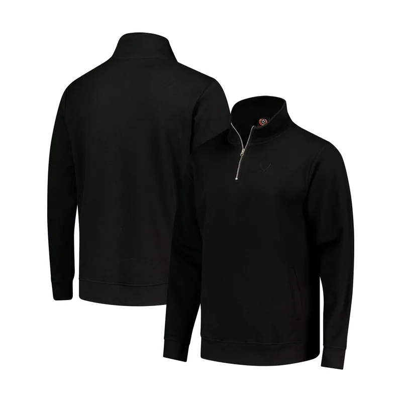 Sudadera con cremallera de 1/4 del Sheffield United Tracker para hombre - Negra