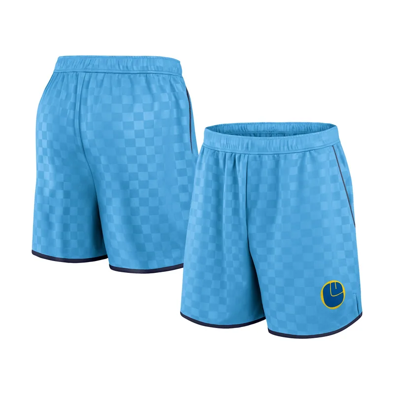 Pantalones cortos de poliéster Leeds United para hombre - Azul