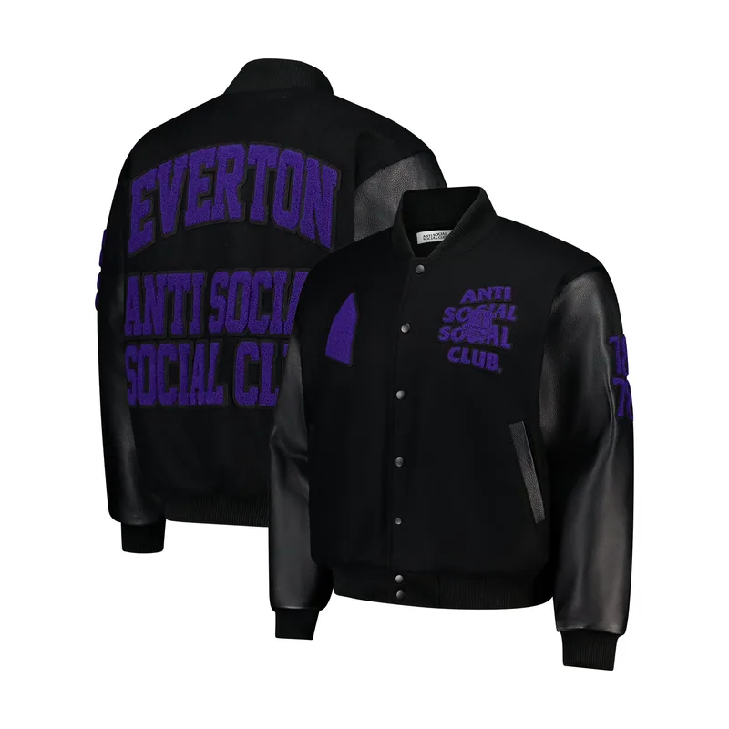 Chaqueta universitaria Evertonian Everton x ASSC - Negra