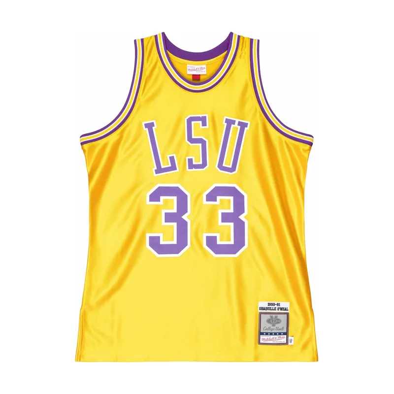 Camiseta auténtica de los LSU Tigers, Shaquille O'Neal 1990