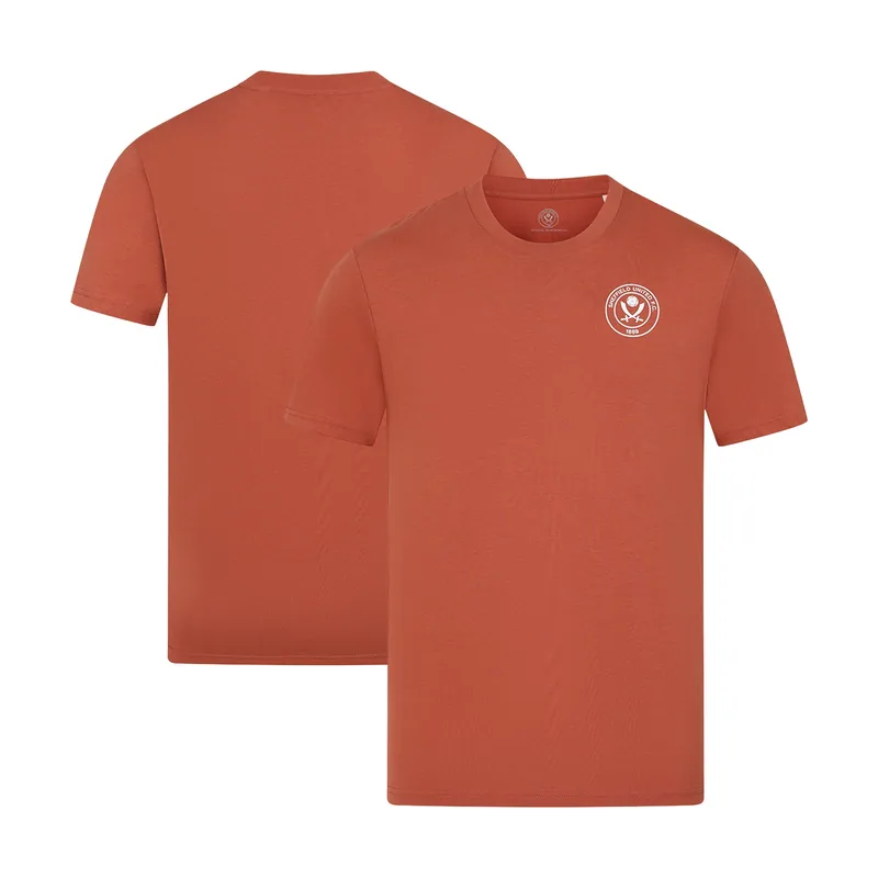 Camiseta del Sheffield United con el escudo del club para hombre - Marrón Heritage