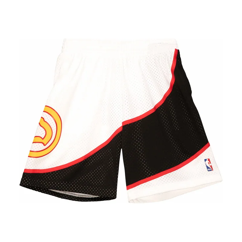 Pantalones cortos Swingman Reload 1986 de los Atlanta Hawks para hombre - (blanco)