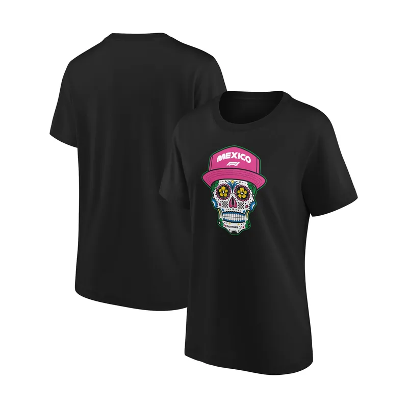Camiseta gráfica Formula 1 Mexico Skull para mujer
