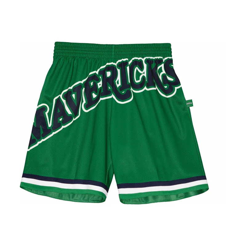 Pantalones cortos de moda de los Dallas Mavericks para hombre - Verde