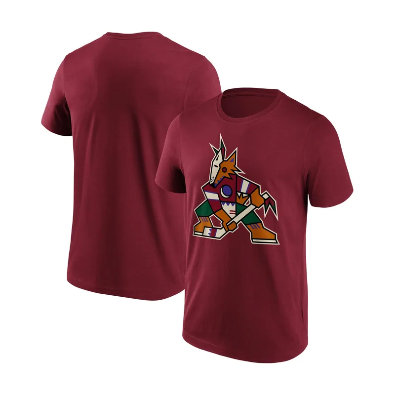 Camiseta gráfica Los fanáticos de los Coyotes de Arizona calificaron el icónico logotipo de color primario