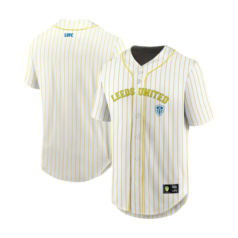 Camiseta de béisbol Leeds United para hombre - Blanco