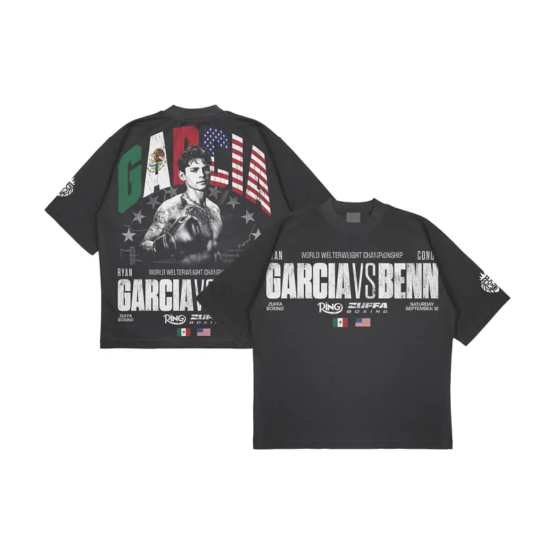 Camiseta negra de hombre Garcia vs. Benn Country