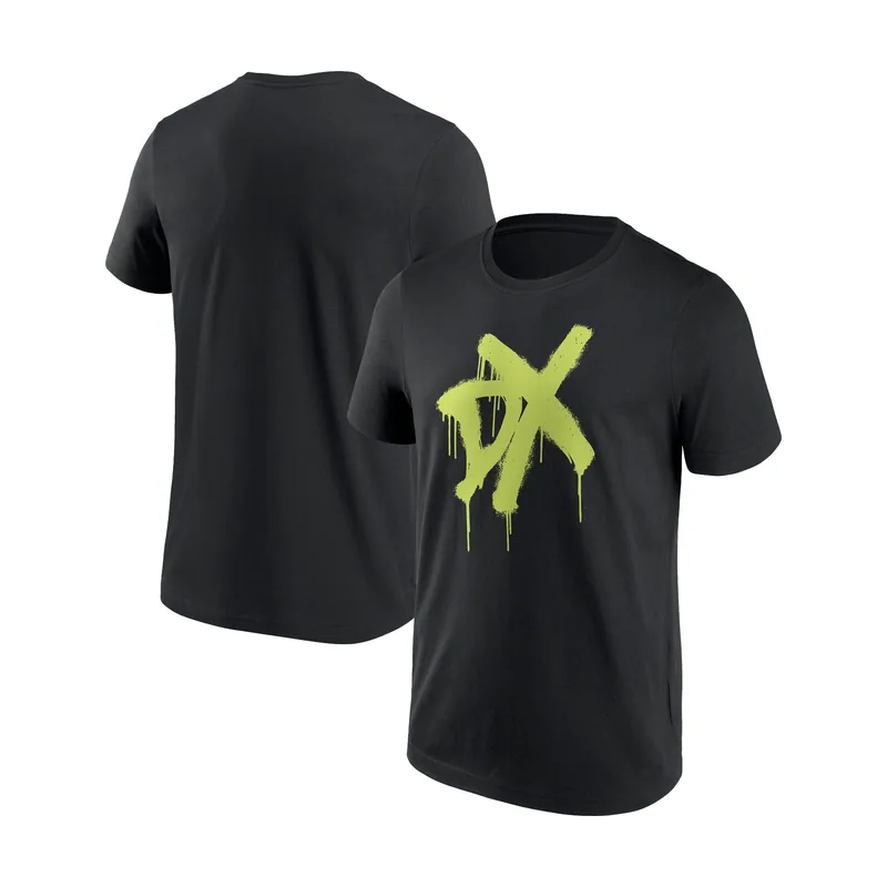 Camiseta D-Generation X Spray Paint Logo del WWE para hombre - Negro