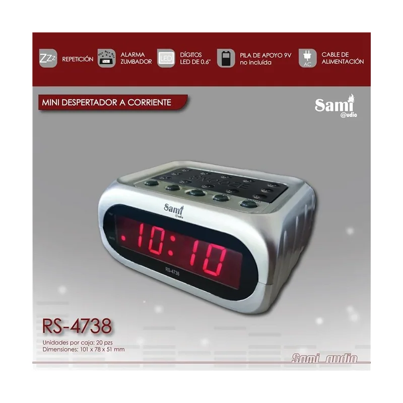 Reloj depsertador mini ac