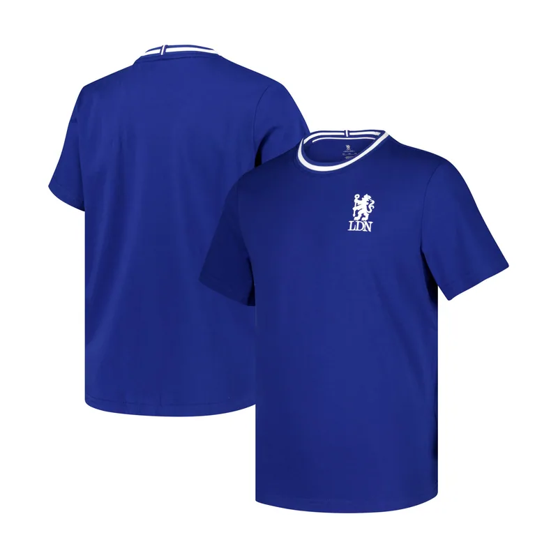 Camiseta Chelsea Retro Ringer infantil - Azul rey