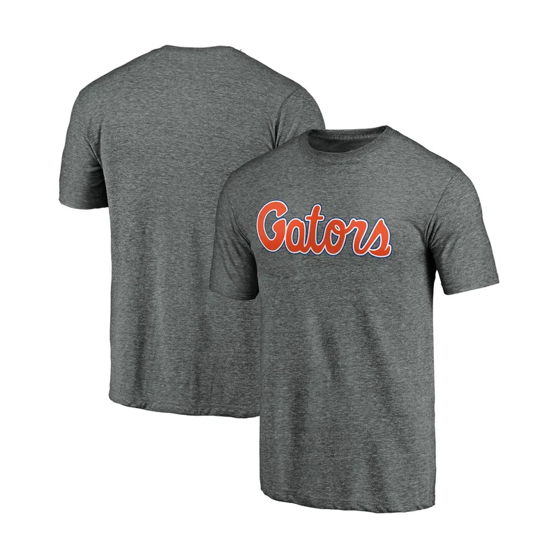 Camiseta clásica de tres piezas con el logo de los Florida Gators para hombre - Gris jaspeado
